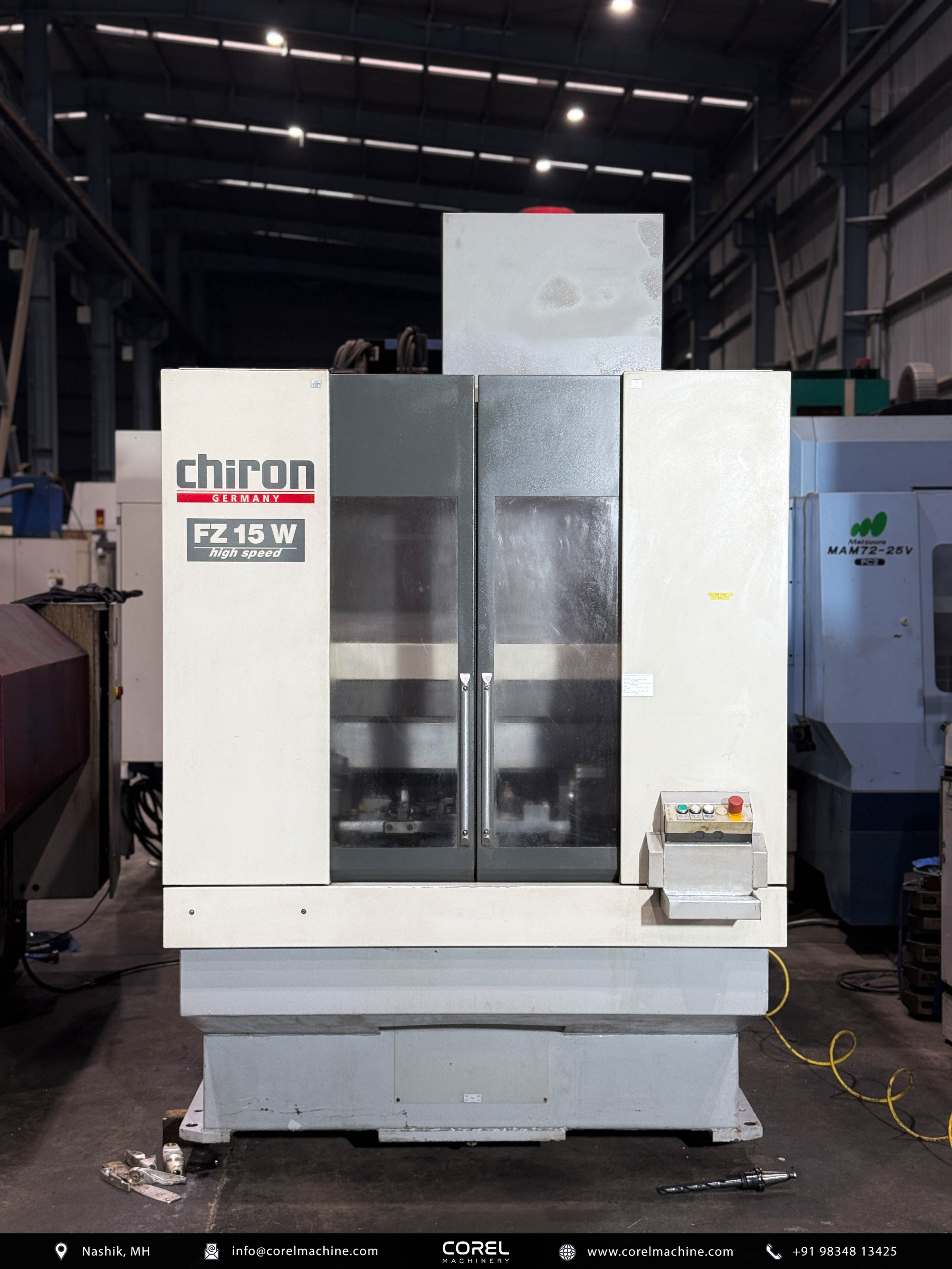 Buy Used CHIRON FZ 15W TWIN PALLET VMC (4th Axis) | Used Vertical
