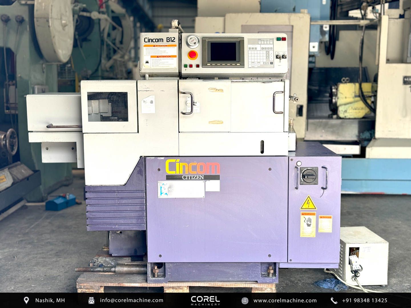 Citizen B12 CNC SWISS SLIDING HEAD CNC Lathe (Used) — Nashik